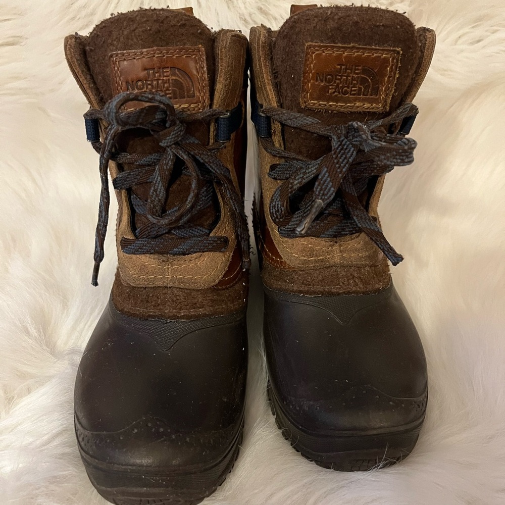 The North Face Brown and Black Winter Boots